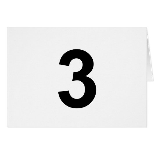 3 - number three cards (Front Horizontal)