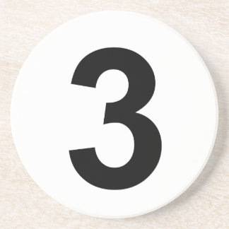 3 - number three coaster