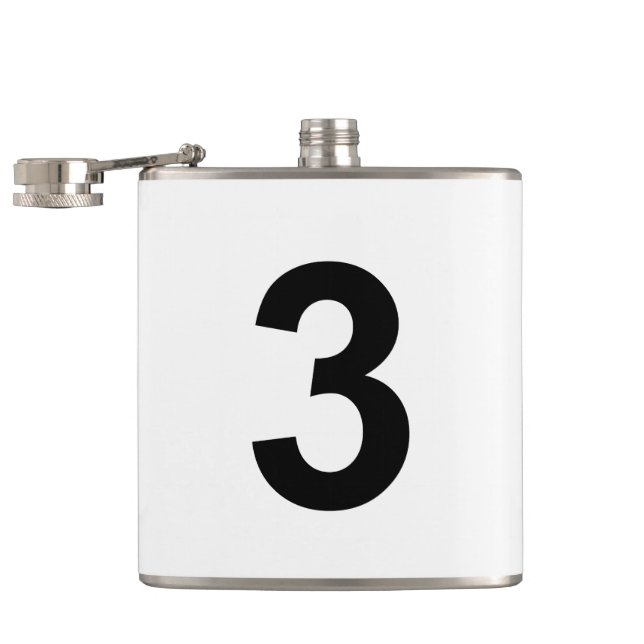3 - number three flask (Opened)