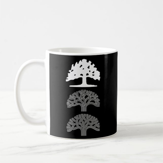 3 Oak Trees Oakland California Coffee Mug (Left)