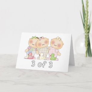 3 of 3 Triplet Cuties Card