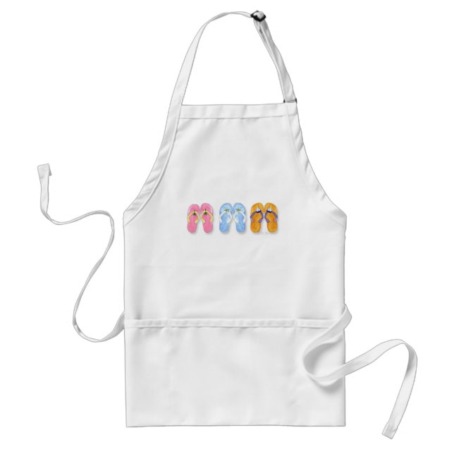 3 Pairs of Flip-Flops Apron (Front)