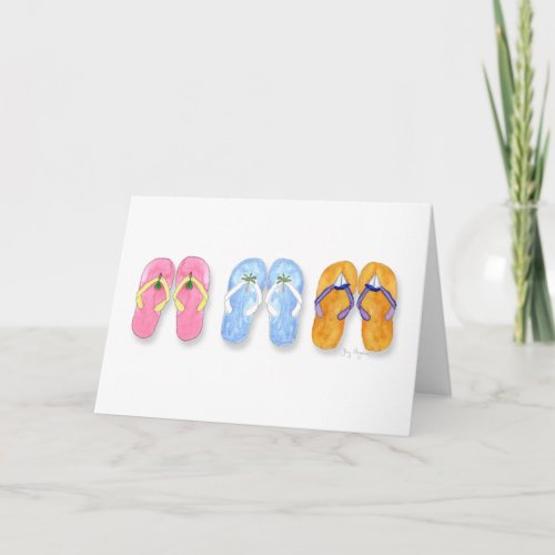 3 Pairs of Flip_Flops Cards