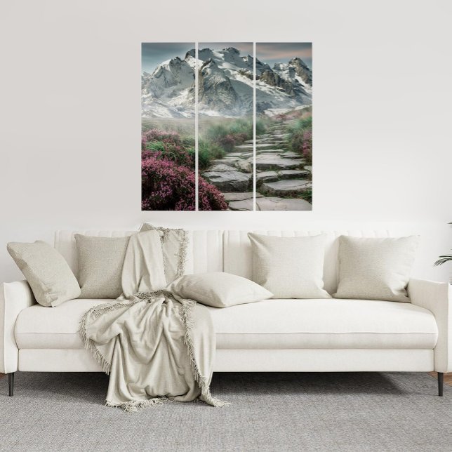 3 Panel Wall Art Mountain Landscape Triptych (Creator Uploaded)
