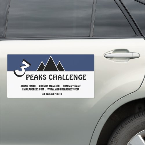 3 Peaks Challenge Mountaineering SchoolStore Car Magnet