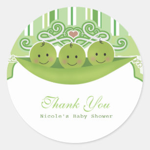 Three Peas In A Pod Stickers Zazzle
