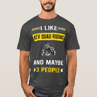 3 People ATV Quad Riding T-Shirt