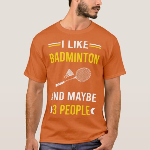 3 People Badminton T_Shirt