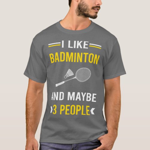 3 People Badminton T_Shirt