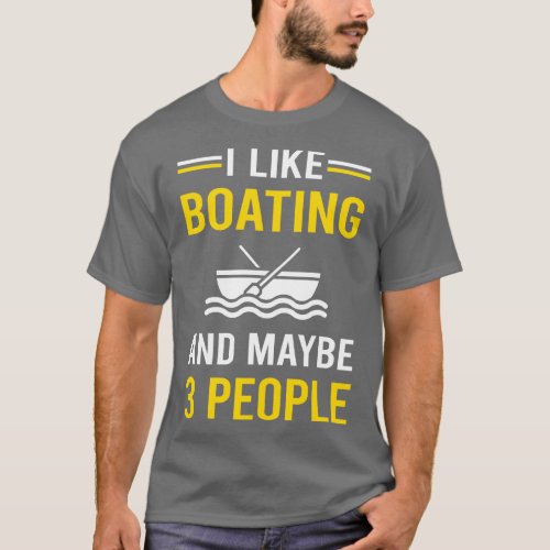 3 People Boating Boat Boats T_Shirt