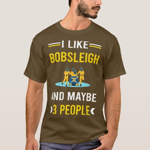 3 People Bobsleigh Bobsled T_Shirt