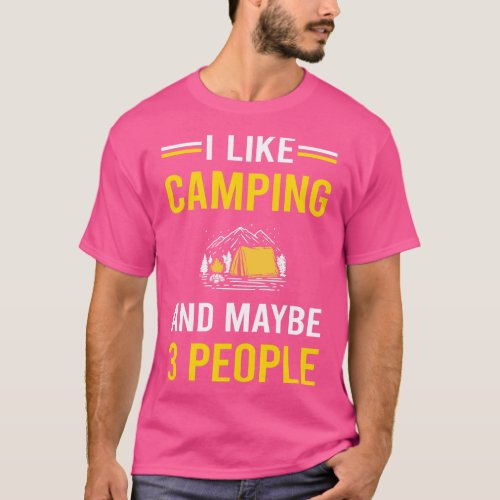 3 People Camping Camp Camper T_Shirt