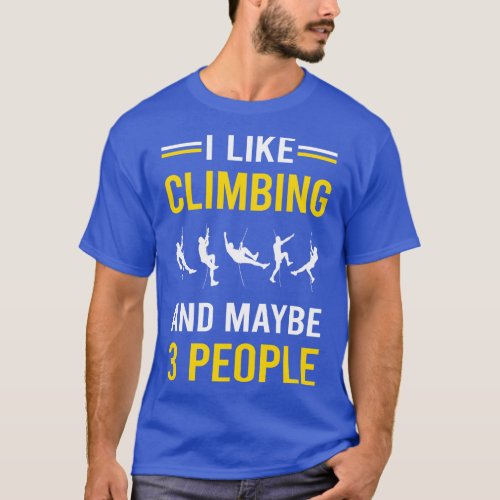 3 People Climbing Climb Climber T_Shirt