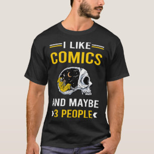 3 People Comics Comic Book Books T-Shirt