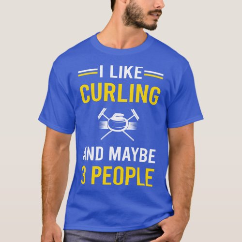3 People Curling T_Shirt