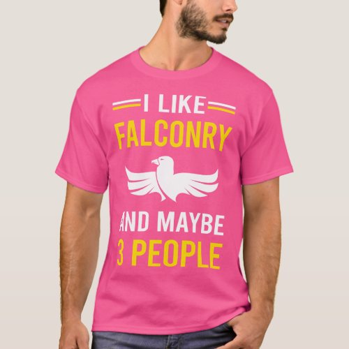 3 People Falconry Falconer T_Shirt