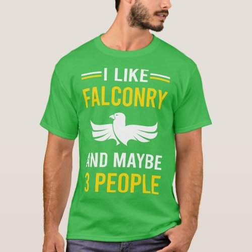 3 People Falconry Falconer T_Shirt