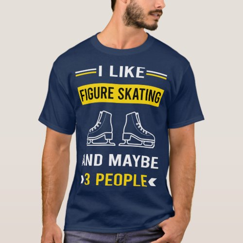 3 People Figure Skating Skate Skater T_Shirt