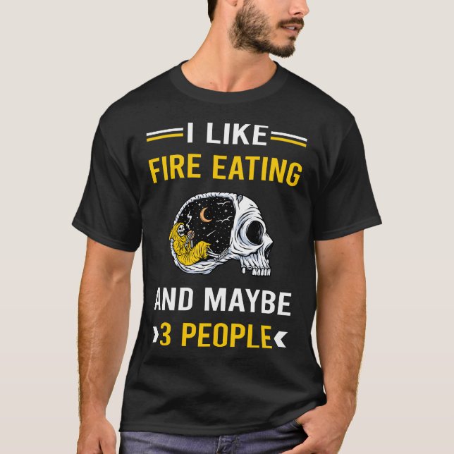 3 People Fire Eating Breathing T-Shirt (Front)