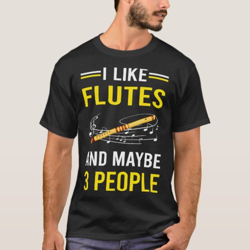 3 People Flute T_Shirt