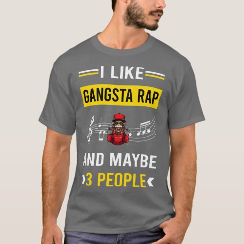 3 People Gangsta Rap Rapping Rapper T_Shirt