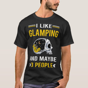 3 People Glamping Glamorous Camping Camper T-Shirt