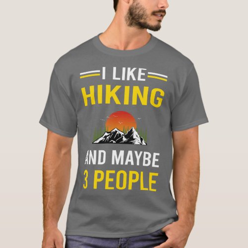 3 People Hiking Hike Hiker T_Shirt