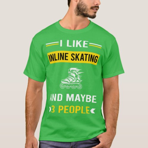 3 People Inline Skating Skate Skater T_Shirt