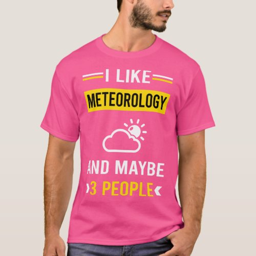 3 People Meteorology Meteorologist T_Shirt