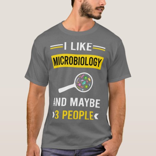 3 People Microbiology Microbiologist T_Shirt