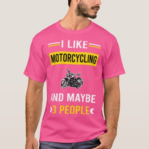 3 People Motorcycling Motorcycle Motorbike Motorbi T_Shirt