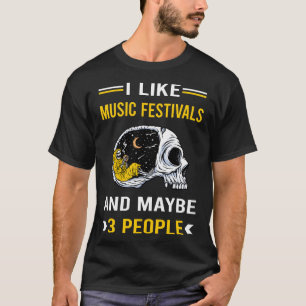3 People Music Festival Festivals T-Shirt