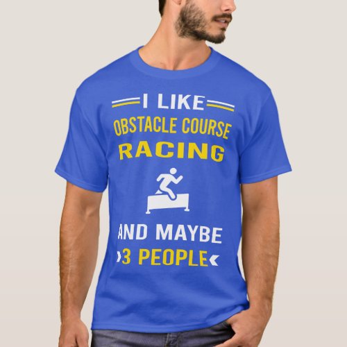 3 People Obstacle Course Racing Race OCR T_Shirt