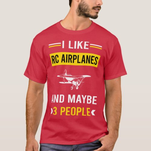 3 People RC Airplane Airplanes Plane Planes T_Shirt