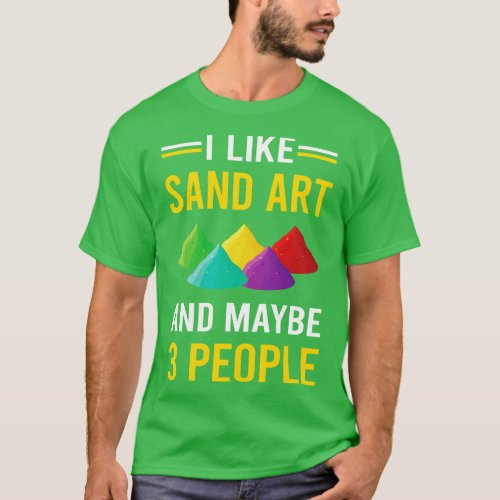 3 People Sand Art T_Shirt