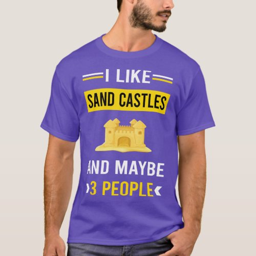 3 People Sand Castle T_Shirt