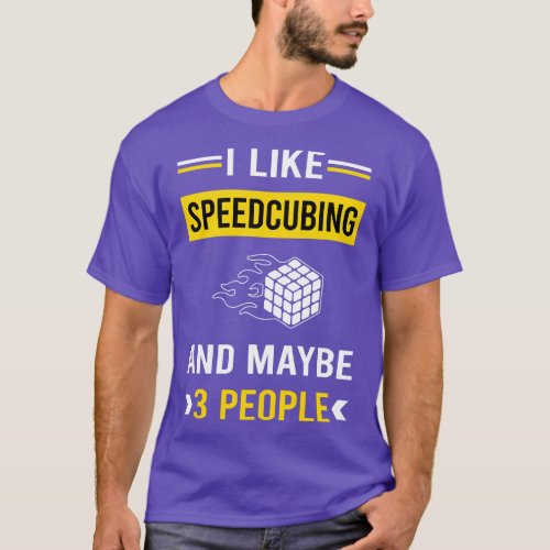 3 People Speedcubing Speedcube Speedcuber Speed Cu T_Shirt