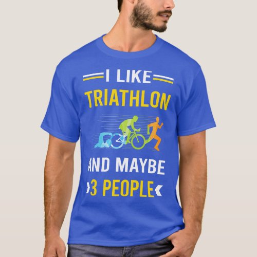 3 People Triathlon Triathlete T_Shirt
