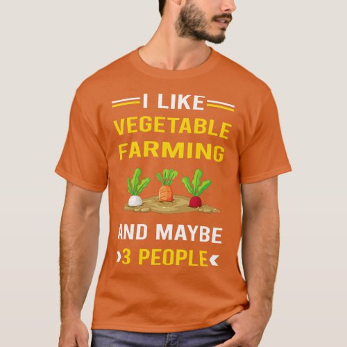 3 People Vegetable Farming Farm Farmer T_Shirt