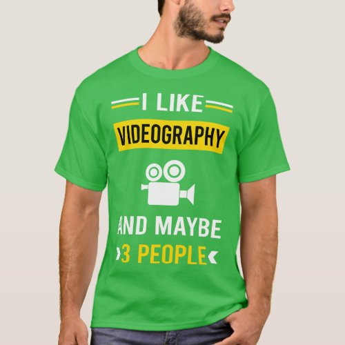 3 People Videography Videographer T_Shirt