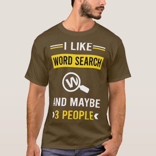 3 People Word Search T_Shirt