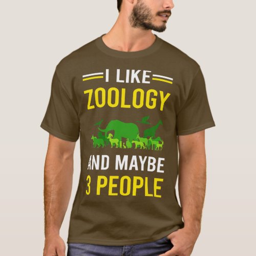 3 People Zoology Zoologist T_Shirt