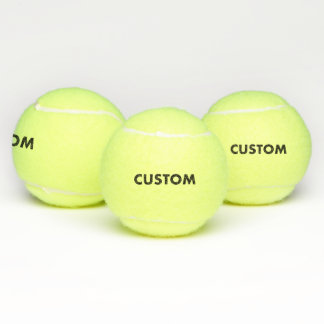 3 Personalized Custom Tennis Balls Blank Template