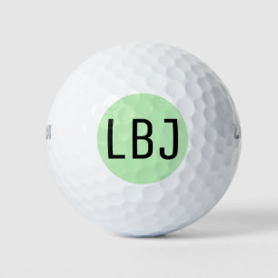 3 Personalized Golf Balls Your Text or Initials