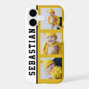 3 Photo And Name Unique Custom Made Personalized iPhone 17 Case