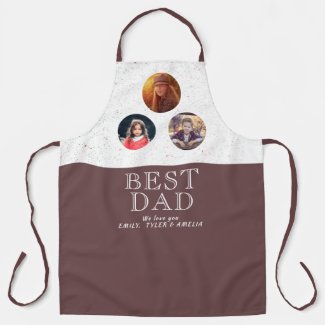 3 Photo Best Dad Typography Father`s Day