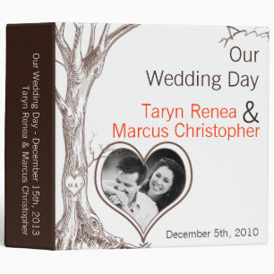 3" Photo Binder Scrapbook Fall Tree Initial Carvin