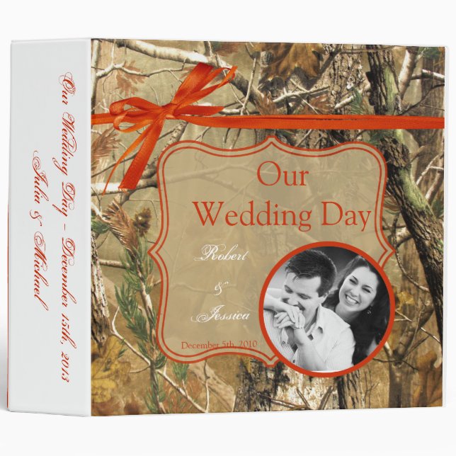 3" Photo Binder Scrapbook Hunters Camoflouge Camo (Front/Spine)