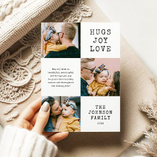 3 Photo Christmas Holiday Card