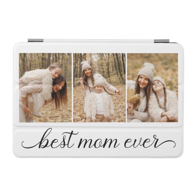 3 Photo Collage Best Mom Ever iPad Mini Cover (Horizontal)